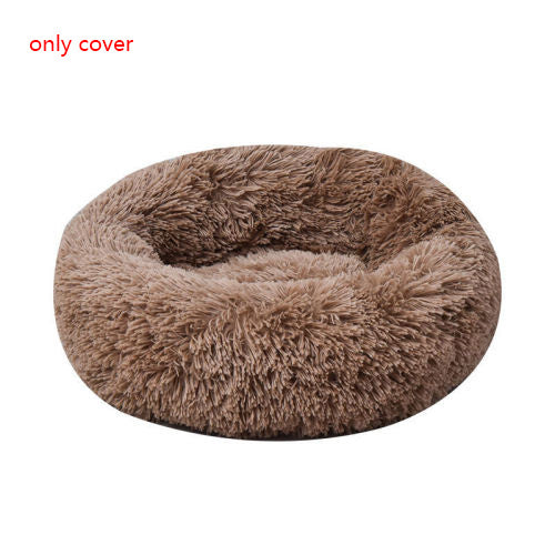 Plush Round Dog Bed