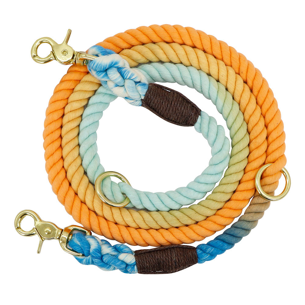 Gradient Color Pet Accessories Leashes