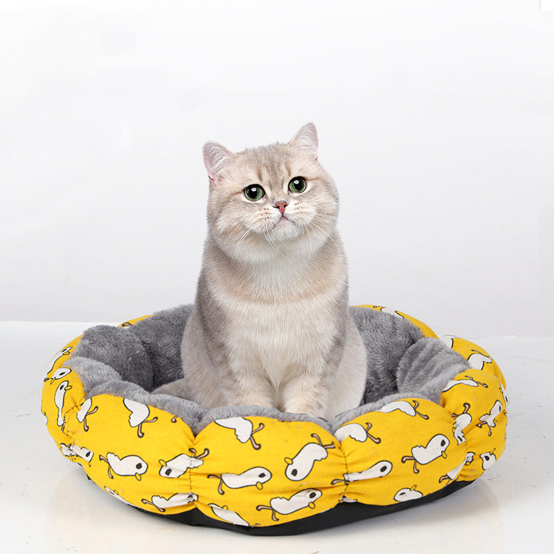 Calming Donut Bed For Puppy And Kitten