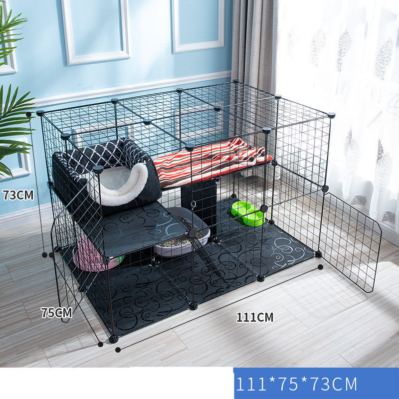 Assembling Pet Wire Crate Indoor Cat Cage