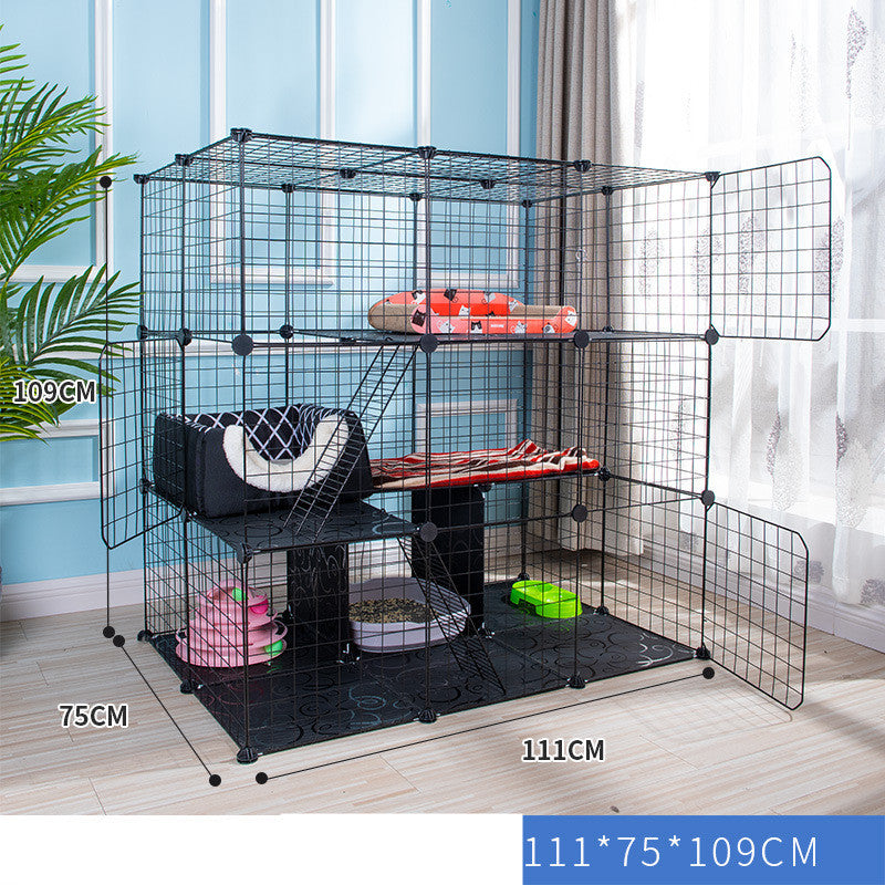 Assembling Pet Wire Crate Indoor Cat Cage
