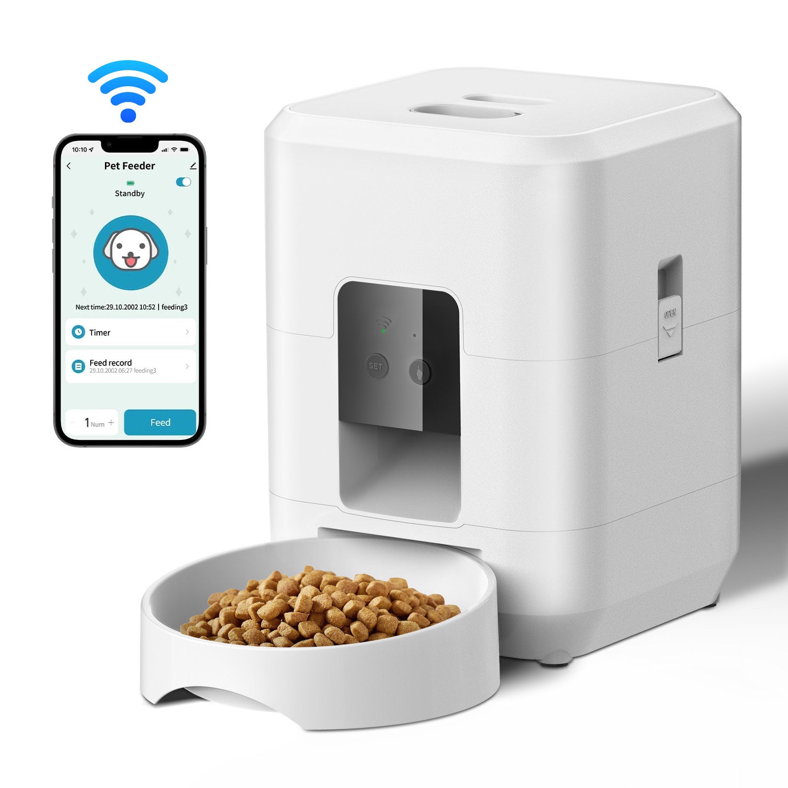Pet Intelligent Timing Automatic Pet Feeder
