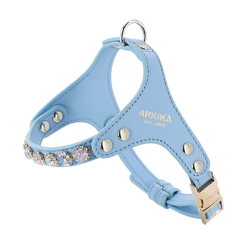 Pet Rhinestone PU Leather Adjustable Leash