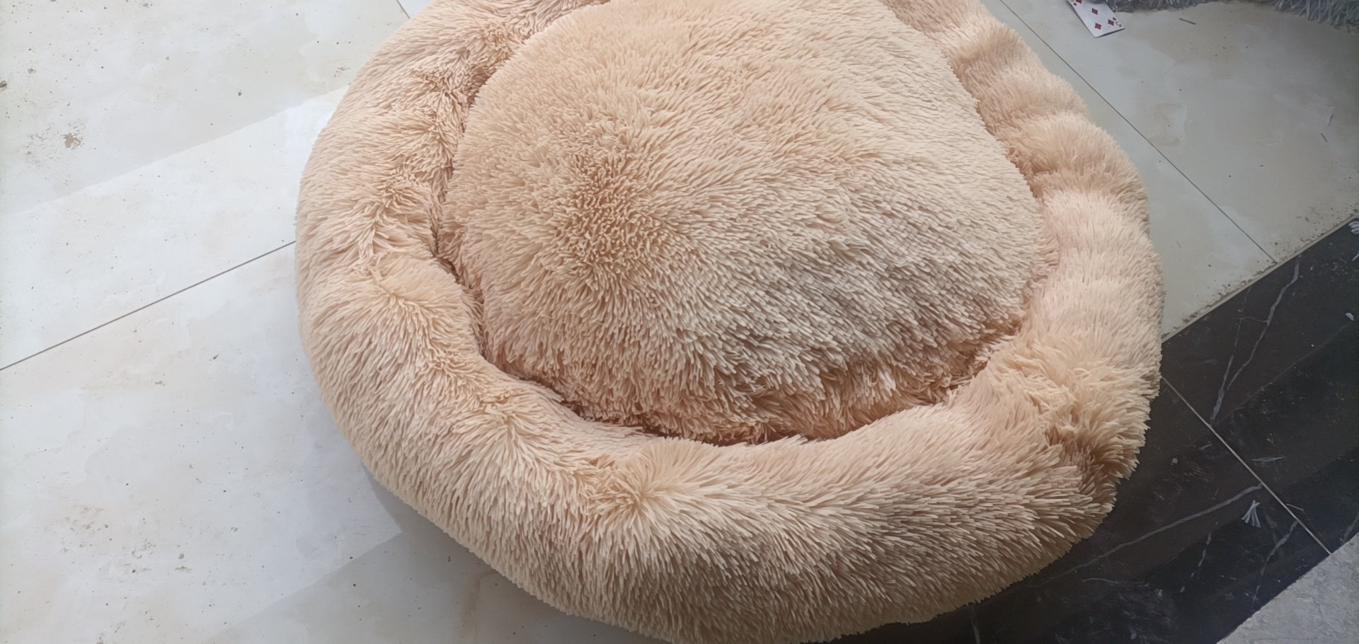 Plush Round Dog Bed