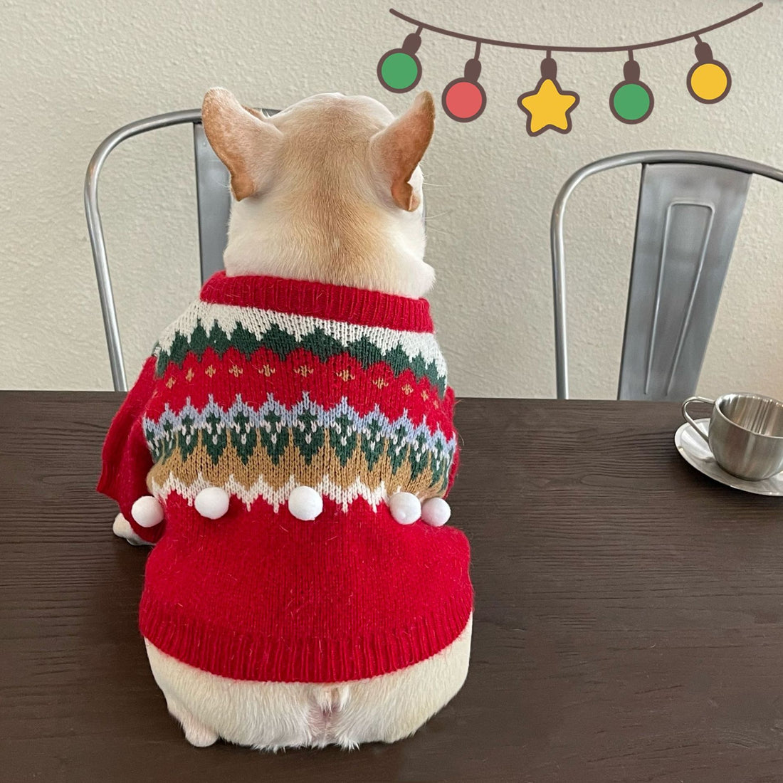 Festive Christmas Sweater for Dogs & Cats – Cozy Holiday Pet Outfit