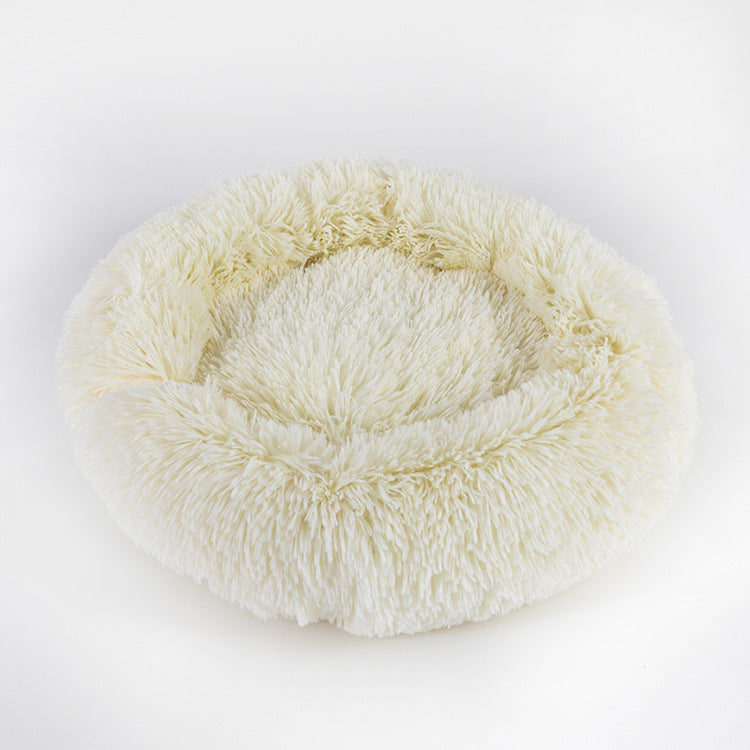 Plush Round Dog Bed