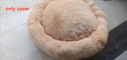 Plush Round Dog Bed