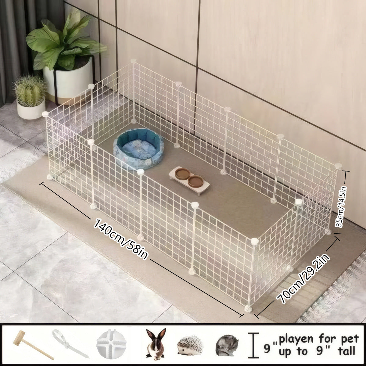 Small Dog Indoor Home Isolation Fence Cage