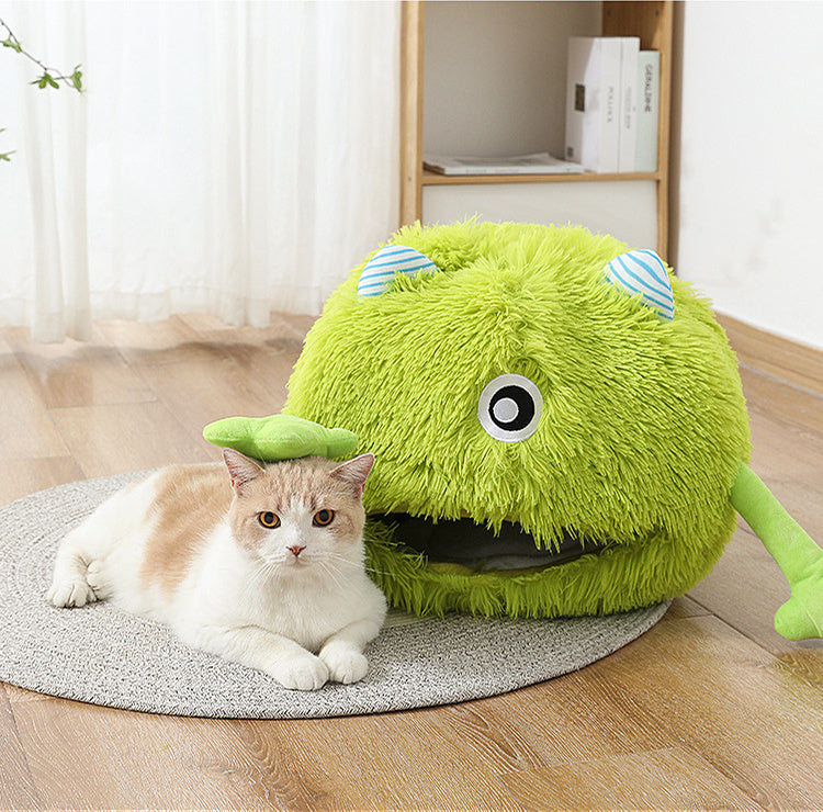 Soft Plush Cuddler Cushion Pet Bed