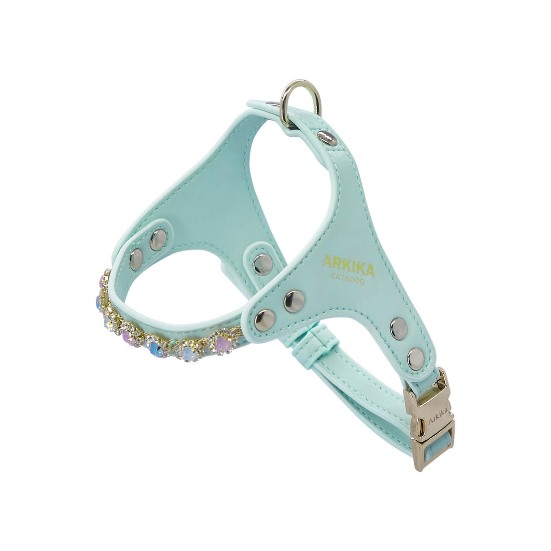 Pet Rhinestone PU Leather Adjustable Leash