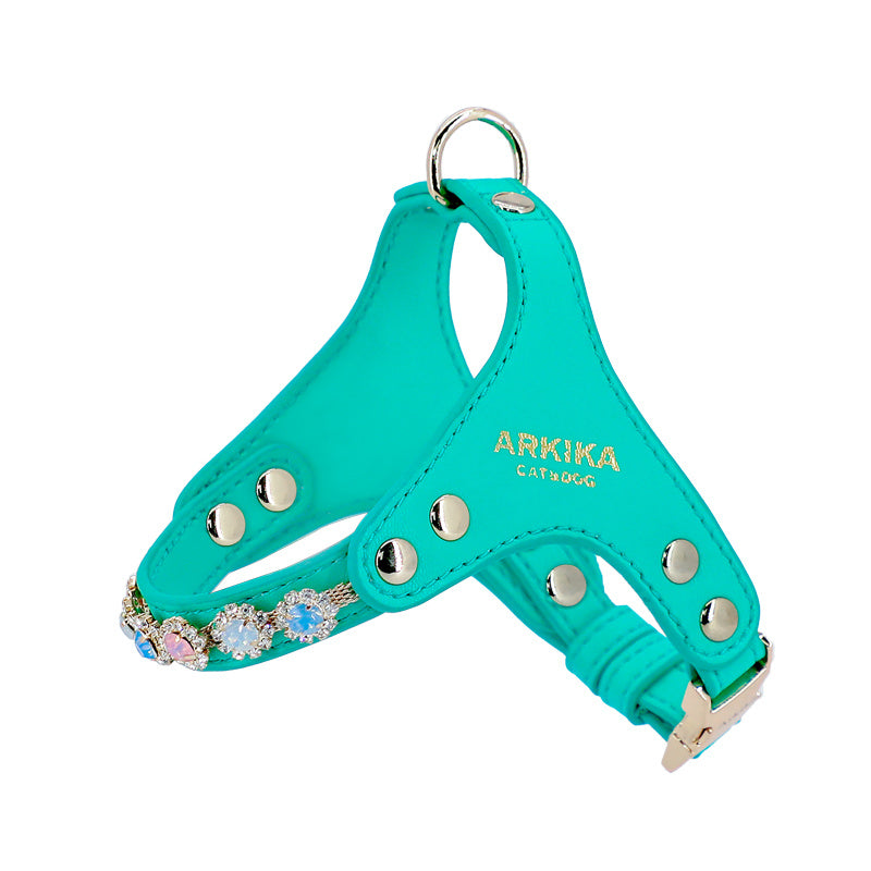 Pet Rhinestone PU Leather Adjustable Leash