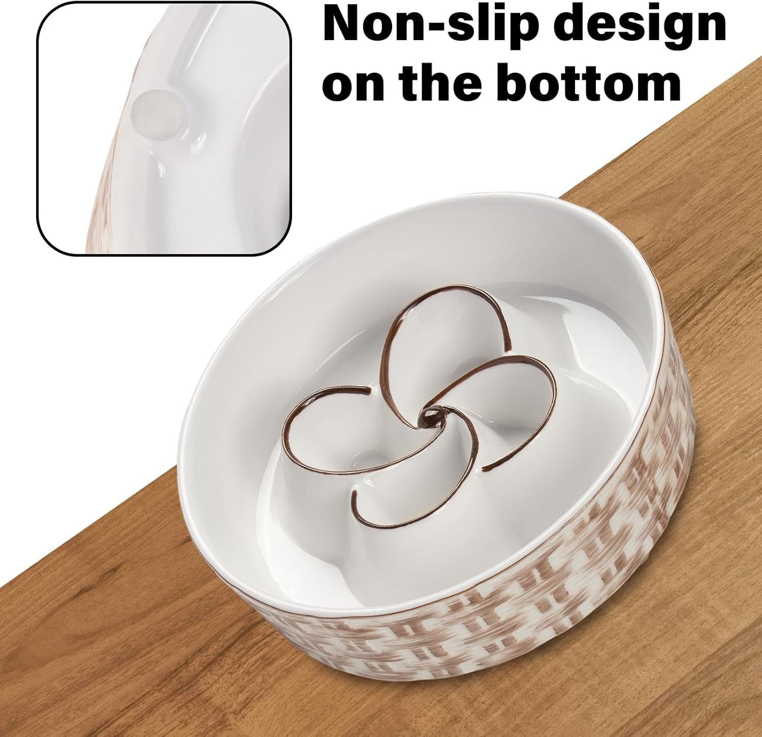 Ceramic Slow Dog Feeder
