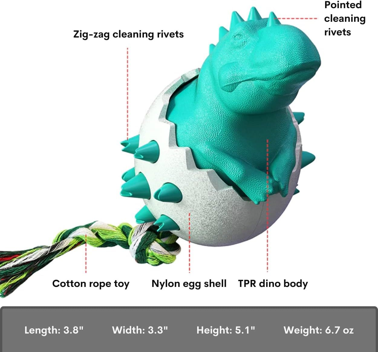 Durable Rubber Chew Pet Toy