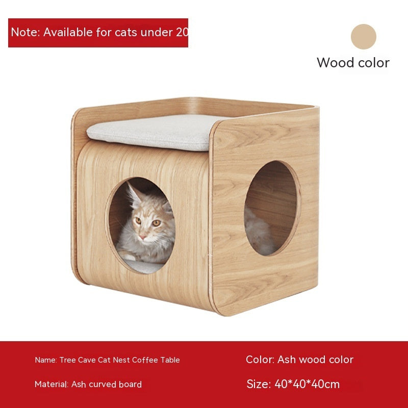 Washable Wooden Pet Bed