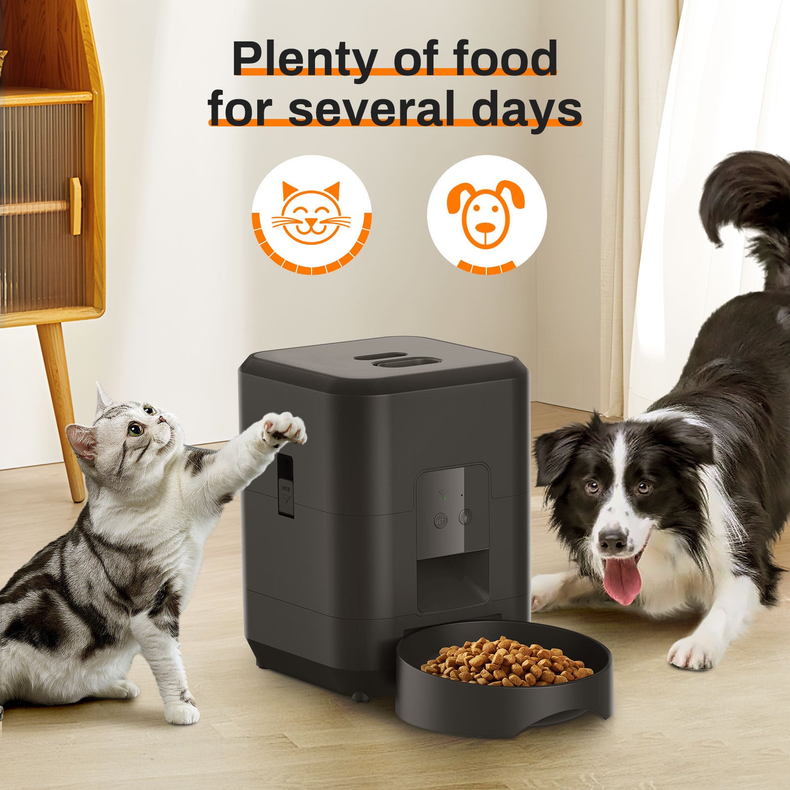 Pet Intelligent Timing Automatic Pet Feeder