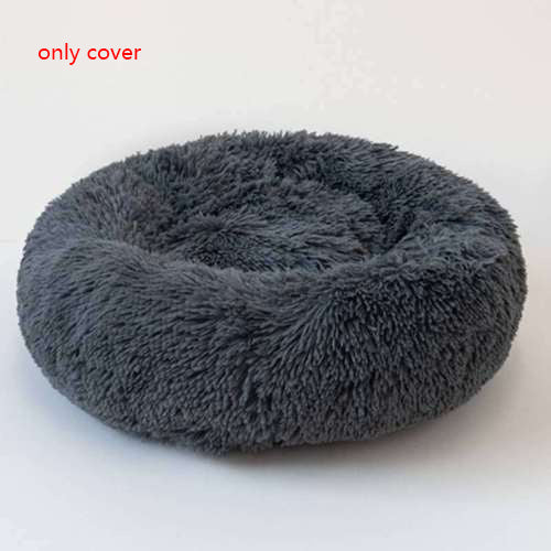 Plush Round Dog Bed